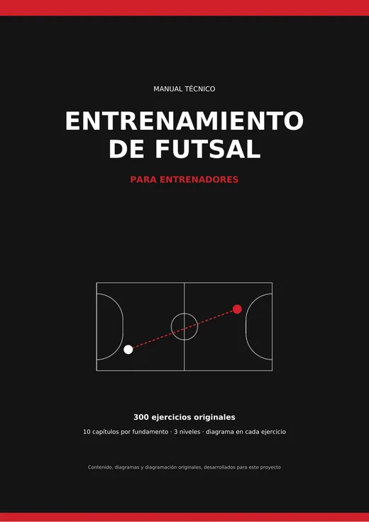 Tapa del manual Entrenamiento de Futsal para Entrenadores
